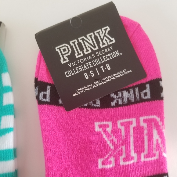 VICTORIA'S SECRET PINK ANKLE SOX - Picture 4 of 4